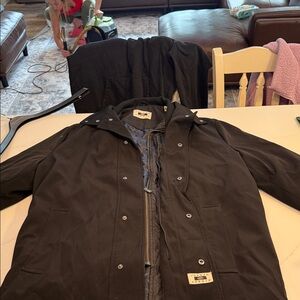 Joseph Abboud Black Raincoat